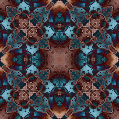 Kusursuz mandala deseni. Kare dokuma dokusu