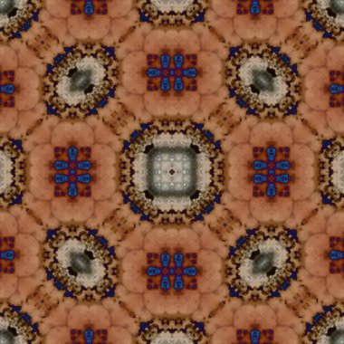 Kusursuz mandala deseni. Kare dokuma dokusu