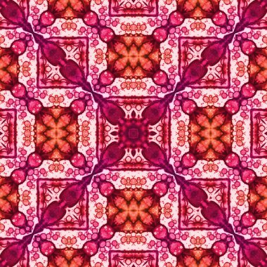 Kusursuz mandala deseni. Kare dokuma dokusu