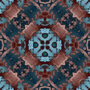 Kusursuz mandala deseni. Kare dokuma dokusu