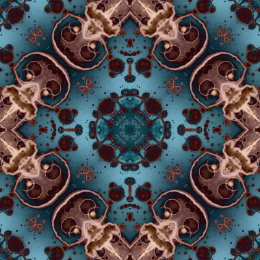 Kusursuz mandala deseni. Kare dokuma dokusu