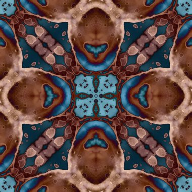 Kusursuz mandala deseni. Kare dokuma dokusu