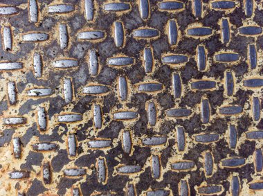 Doku metalik. Eski paslı metal arka plan