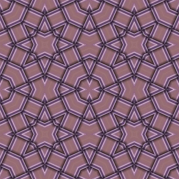 スターシームレスパターン ラインの編まれたパターン — ストック写真