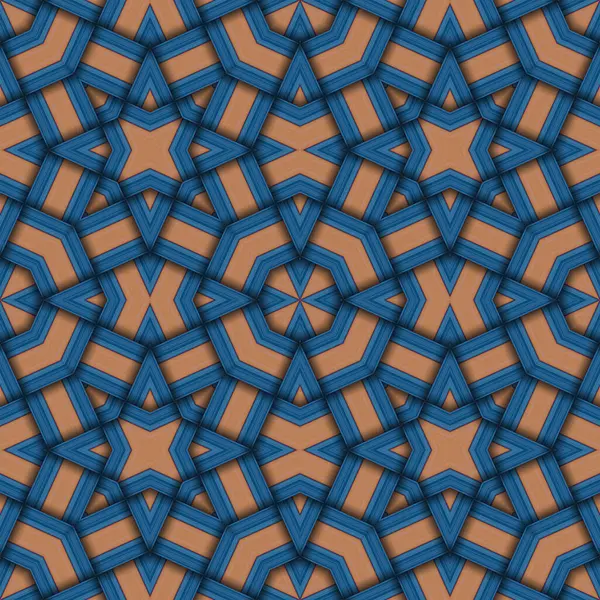Star Seamless Pattern Woven Pattern Lines — Stock Photo, Image