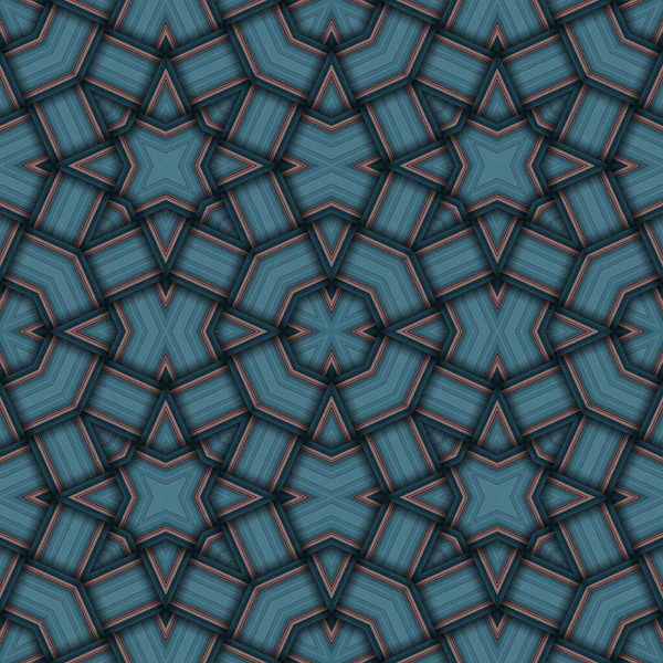 Звездный Бесшовный Шаблон Ткань Линий — стоковое фото