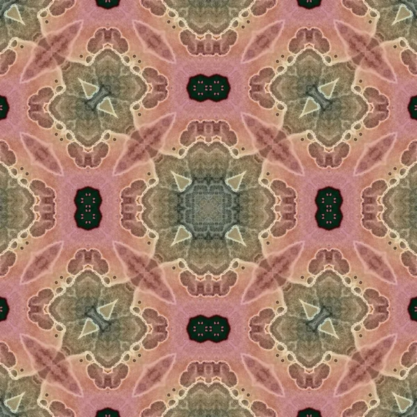 Nahtloses Mandala Muster Quadratische Gewebestruktur — Stockfoto