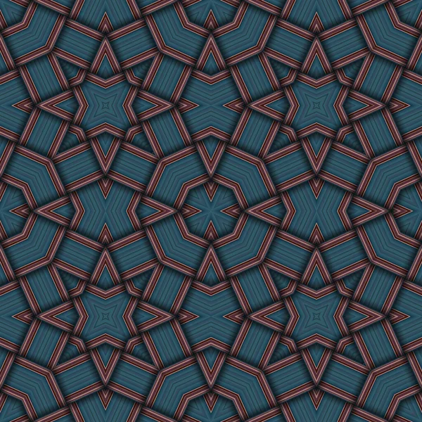 Звездный Бесшовный Шаблон Ткань Линий — стоковое фото