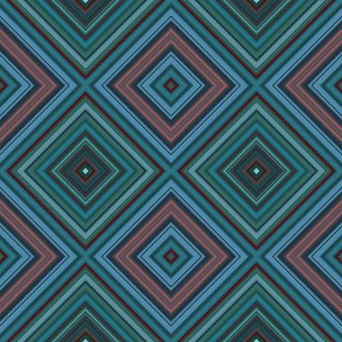 Rhombus ve kare, pürüzsüz desen. Desen renkli çapraz çizgiler.