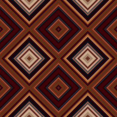 Rhombus ve kare, pürüzsüz desen. Desen renkli çapraz çizgiler.