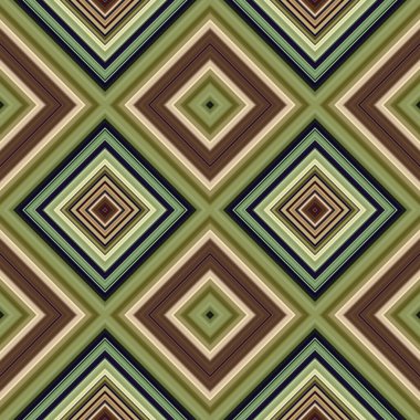 Rhombus ve kare, pürüzsüz desen. Desen renkli çapraz çizgiler.
