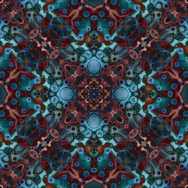 Kusursuz mandala deseni. Kare dokuma dokusu