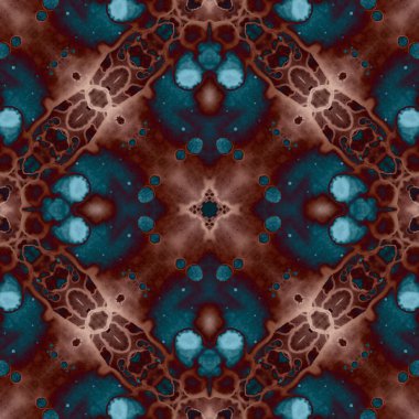 Kusursuz mandala deseni. Kare dokuma dokusu