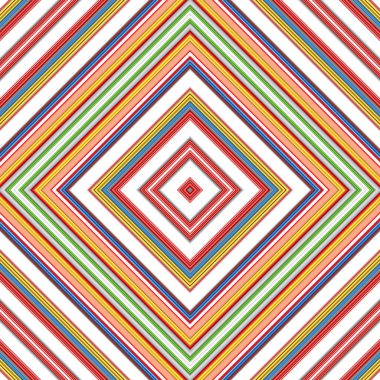 Kusursuz eşkenar dörtgen deseni. Renkli çizgilerin deseni