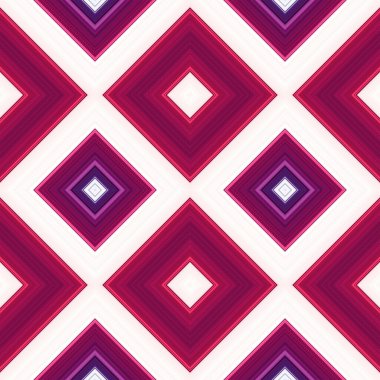 Rhombus ve kare, pürüzsüz desen. Desen renkli çapraz çizgiler.