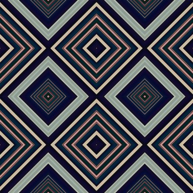 Rhombus ve kare, pürüzsüz desen. Desen renkli çapraz çizgiler.