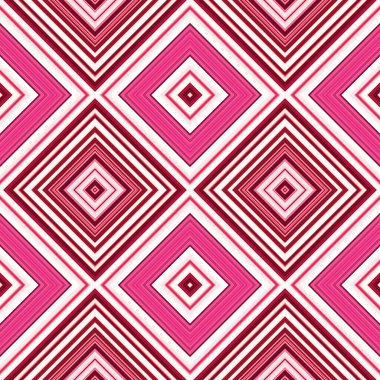 Rhombus ve kare, pürüzsüz desen. Desen renkli çapraz çizgiler.