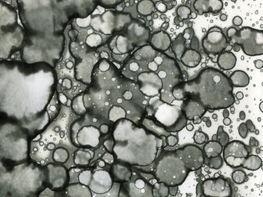 Yazarın sanatsal soyutlamaları. Suluboya ve alkol mürekkebi. Modern sanat. Fotoşopta İşlendi