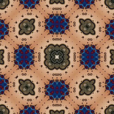 Kusursuz mandala deseni. Kare dokuma dokusu