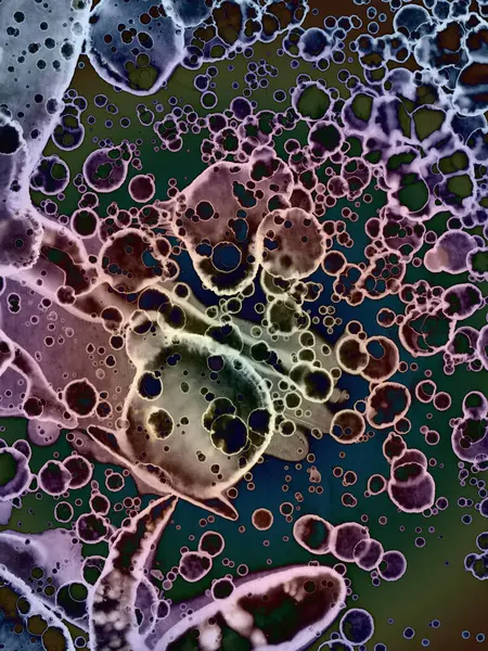 Yazarın sanatsal soyutlamaları. Suluboya ve alkol mürekkebi. Modern sanat. Fotoşopta İşlendi