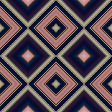Rhombus ve kare, pürüzsüz desen. Desen renkli çapraz çizgiler.