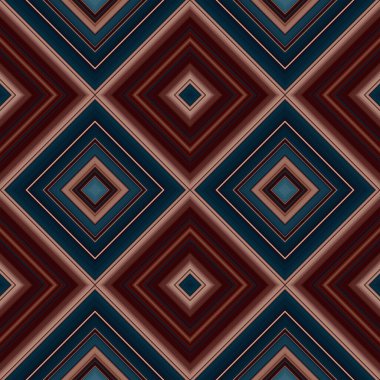 Rhombus ve kare, pürüzsüz desen. Desen renkli çapraz çizgiler.