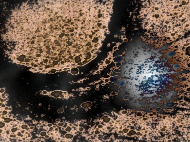 Yazarın sanatsal soyutlamaları. Suluboya ve alkol mürekkebi. Modern sanat. Fotoşopta İşlendi