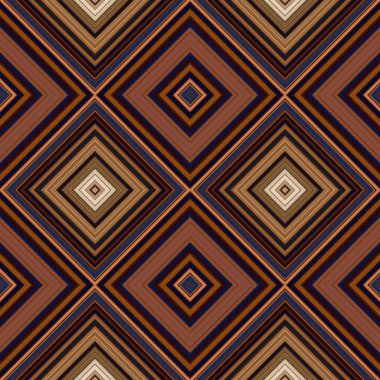 Rhombus ve kare, pürüzsüz desen. Desen renkli çapraz çizgiler.