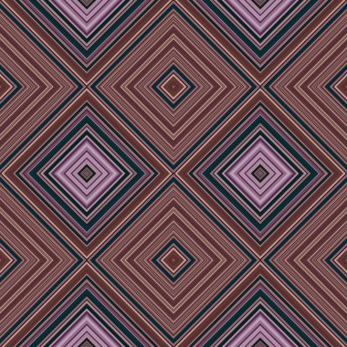 Rhombus ve kare, pürüzsüz desen. Desen renkli çapraz çizgiler.