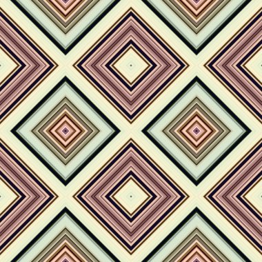 Rhombus ve kare, pürüzsüz desen. Desen renkli çapraz çizgiler.