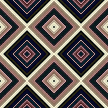 Rhombus ve kare, pürüzsüz desen. Desen renkli çapraz çizgiler.