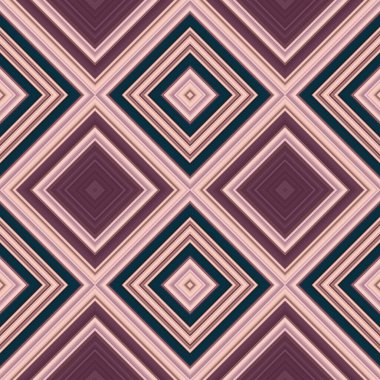 Rhombus ve kare, pürüzsüz desen. Desen renkli çapraz çizgiler.