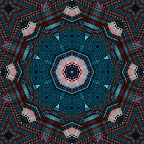 Bezproblemowy Abstrakcyjny Kwadratowy Wzór Symetryczny Okrągły Wzór Wzory Autora — Zdjęcie stockowe