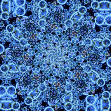 Kusursuz soyut kare deseni. Simetrik yuvarlak desen. Yazarın kalıpları.