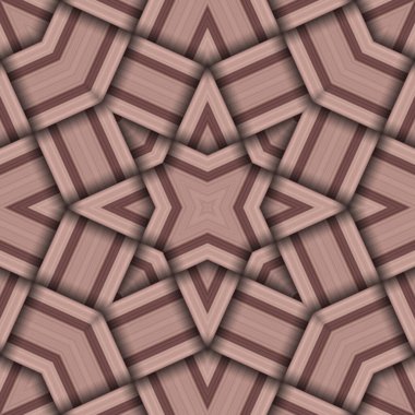 Çizgi ve çizgilerden oluşan kusursuz dokuma yıldız deseni. Kare soyut desen.