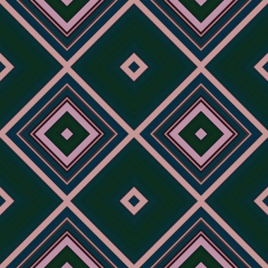 Rhombus ve kare, pürüzsüz desen. Desen renkli çapraz çizgiler.