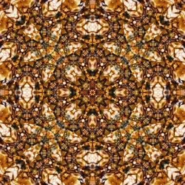 Kusursuz soyut kare deseni. Suluboya ve alkol mürekkebi. Yazarın kalıpları