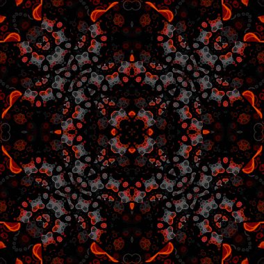 Kusursuz soyut kare deseni. Suluboya ve alkol mürekkebi. Yazarın kalıpları