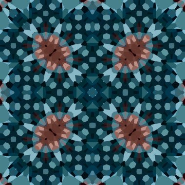 Kusursuz soyut kare deseni. Suluboya ve alkol mürekkebi. Yazarın kalıpları