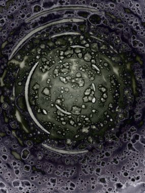 Yazarın sanatsal soyutlamaları. Suluboya ve alkol mürekkebi. Modern sanat. Fotoşopta İşlendi