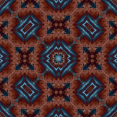 Kusursuz mandala deseni. Kare dokuma dokusu