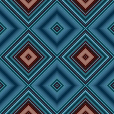 Rhombus ve kare, pürüzsüz desen. Desen renkli çapraz çizgiler.