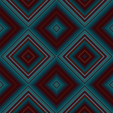 Rhombus ve kare, pürüzsüz desen. Desen renkli çapraz çizgiler.