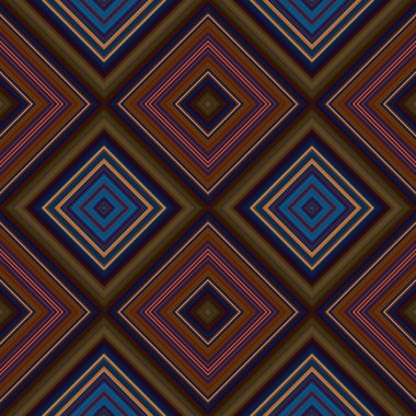 Rhombus ve kare, pürüzsüz desen. Desen renkli çapraz çizgiler.