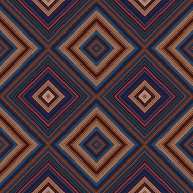 Rhombus ve kare, pürüzsüz desen. Desen renkli çapraz çizgiler.