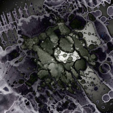 Yazarın sanatsal soyutlamaları. Suluboya ve alkol mürekkebi. Modern sanat. Fotoşopta İşlendi