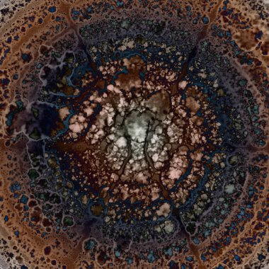 Yazarın sanatsal soyutlamaları. Suluboya ve alkol mürekkebi. Modern sanat. Fotoşopta İşlendi