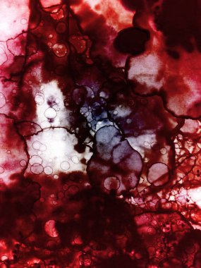 Yazarın sanatsal soyutlamaları. Suluboya ve alkol mürekkebi. Modern sanat. Fotoşopta İşlendi