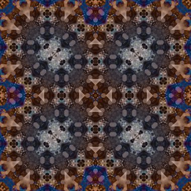 Kusursuz soyut kare deseni. Suluboya ve alkol mürekkebi. Yazarın kalıpları