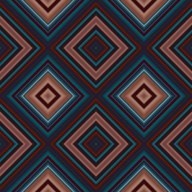 Rhombus ve kare, pürüzsüz desen. Desen renkli çapraz çizgiler.